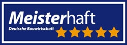 5-Sterne-Logo "Meisterhaft"